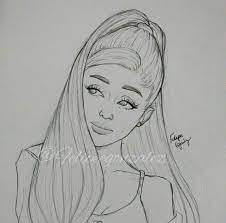 Find this pin and more on веселые мемы by katy hi. Newest For Ariana Grande Drawing Easy Outline Barnes Family