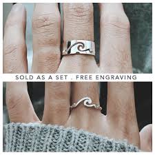 Sandblasted titanium ring set, wedding bands. Etsy Promise Rings All Products Are Discounted Cheaper Than Retail Price Free Delivery Returns Off 68