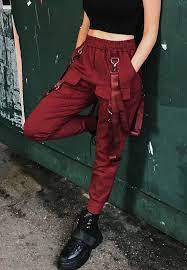 High Waist Cargo Pants With Belts And Pockets Moda De Ropa Ropa De Moda Ropa Tumblr Mujer