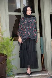 Sik Tesettur Tul Etek Modelleri Moda Stilleri Moda Tul Etek