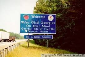 State Line Sign With Images U S States States Georgia State