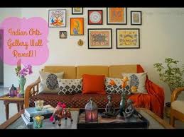 Indian Art Gallery Wall Reveal Youtube Indian Wall Decor Gallery Wall Gallery Wall Living Room
