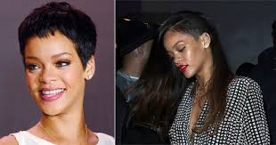 Shaggy pixie with extra long side bangs. Rihanna Hair Extensions After Shaved Head 2013 Flare