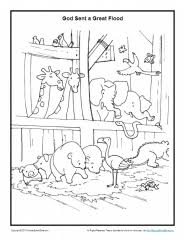 Coloring is a fun way for kids to be creative and learn how to draw and use the colors. Animals In The Ark Coloring Page Noah S Ark Coloring Pages