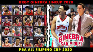 Everything barangay ginebra and more! Brgy Ginebra Lineup Pba Philippine Cup 2020 Youtube