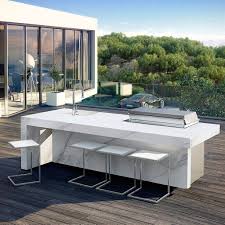 Kitchen, living room and outdoor entertainment area in luxury home. Marvelous Luxury Kitchen Dining Sets Only On This Page Luxury Outdoor Kitchen Outdoor Kitchen Island Modern Outdoor Kitchen