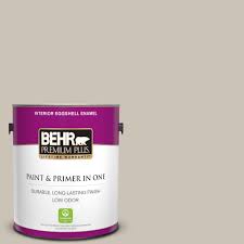 The following description is really long, you may skip if you are tips: Behr Premium Plus 1 Gal Ppu5 08 Sculptor Clay Eggshell Enamel Low Odor Interior Paint And Primer In One 205001 The Home Depot