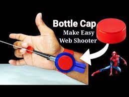 How To Make Spiderman Web Shooter Easy Simple Bottle Cap Web Shooter Web Shooter Castro Youtube Spiderman Web Spiderman Craft Amazing Spiderman