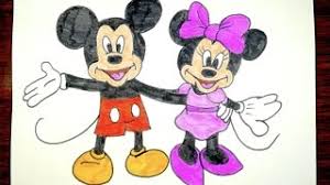 ★ if you want to see more of my videos. How To Draw Mickey Mouse And Minnie Mouse Together Kids Coloring Video Youtube