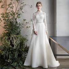 Long Sleeve Wedding Dress High Neck Bridal Dress High Neck Wedding Dress Wedding Dresses Lace Wedding Dress Long Sleeve