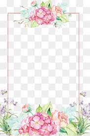 Hand Flower Border Png Flower Border Watercolor Flowers