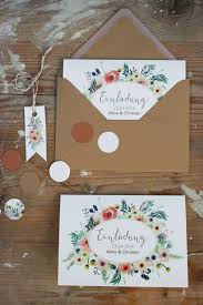 Wilde Blumen Einladungen Hochzeit Hochzeitseinladung Einladungen