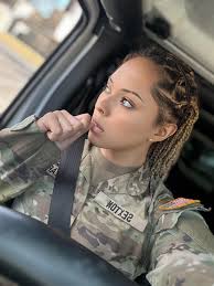 Just a latina in uniform...Military threads
