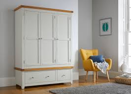 So pretty and i'm starting to love grey, sigh, but i also want to keep my wardrobe as much a whatever's clean as possible as i love it. Cheshire Grey Painted Oak Triple Wardrobe With Drawers Free Delivery Top Furniture