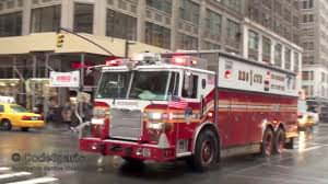 Well you're in luck, because here they come. Fire Trucks And Engines Responding Compilation Fdny Rescue 1 With Air Horns Q Sirens And Lights Youtube