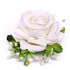 Buy white rose hair clip and get the best deals at the lowest prices on ebay! White Rose Velvet Hair Flower Clip Gifts To Nepal Giftmandu