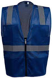 • 100% polyester • machine washable • fastening: Safety Depot Mesh Reflective Safety Vest With Zipper And Pockets Hi Vis Light Weight Msd1000 Royal Blue 4xl Buy Online In Bahamas At Bahamas Desertcart Com Productid 24738333