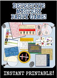 Our diy murder mystery party kits can be downloaded instantly upon purchase and printed at home. Printable Detective Party Game For Kids