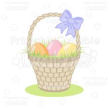 Woven Easter Basket Svg Cut Files Clipart