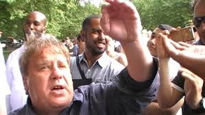 surrounded by Muslims in Hyde Park Jason Burns