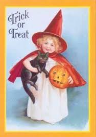 A Wraith By The Name Of Mckay Halloween Limericks For Kids Cat Pumpkin Trick Or Treat Postcard