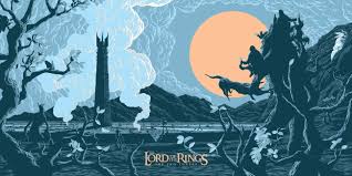 The Two Towers (LOTR) screenprint by Florey - French Paper Art Club