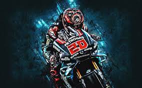 The great collection of fabio quartararo wallpapers for desktop, laptop and mobiles. Download Wallpapers Fabio Quartararo Yamaha Yzr M1 Motogp Petronas Yamaha Srt French Motorcycle Rider Motorcycle Racing Blue Stone Background For Desktop Free Pictures For Desktop Free