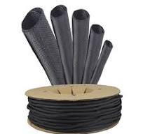 1/2'' 18ft Wraparound Braided Sleeving For Automotive Wire Loom Split Sleeve