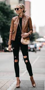 How to wear camel boots. Camel Moto Jackets Howtowear Fashion