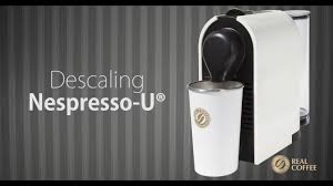 Then, fill the water tank with 1 unit of nespresso descaling solution and some fresh water until you reach the line marked near the top of the tank. Descaling Nespresso Real Coffee