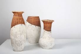 Vases Ciment Gregoire Abrial Ciment Rotin Commande Du Hanoi Design Center Vietnam 2014 Oiseaux En Ceramique Design En Ceramique Vannerie Sauvage