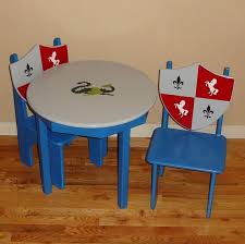 Knight S Of The Round Table Childrens By Greatcustomfurniture Round Dining Room Table Childrens Table Table And Chair Sets