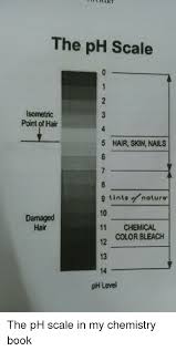 Chart The Ph Scale Lsometic Point Of Hair 5 Hair Skin Nails