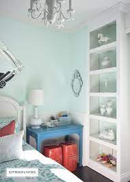 A Refreshing Bedroom Update Citrineliving Teal Bedroom Decor Girls Bedroom Teal Light Teal Bedrooms