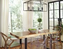 Linear Chandelier Dining Room Layjao