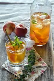 Ice Tea Maison A La Peche Et Menthe Recette Facile Tangerine Zest Recette The Glace A La Menthe Menthe Recette The Glace