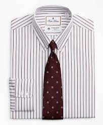 Luxury Collection Milano Slim Fit Dress Shirt Button Down Collar Stripe Brooks Brothers In 2020 Brooks Brothers Mens Luxury Shirts Button Down Collar