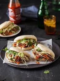 Gua Bao With Hoisin And Ginger Pulled Pork Recipe Pulled Pork Food Asian Recipes