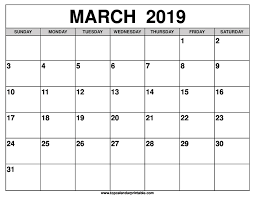 Free Printable March 2019 Calendar March Calendar Printable Calendar Printables September Calendar