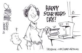 May The 4th Be With You Happy Star Wars Day Funny Cartoon Pictures May The Fourth Be With You