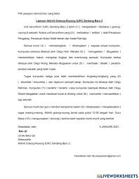More images for laporan aktiviti gotong royong » Laporan Gotong Royong Worksheet