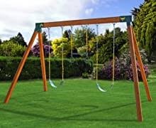 Backyard playground equipment & playsets | outdoor jungle gyms. Amazon Com Eastern Jungle Gym Easy 1 2 3 A Frame Swing Set Bracket Heavy Duty For Ez Simple Install Diy Swing Set Parts Toys Games