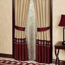 To create a unified design, look for ways to incorporate other small burgundy accents throughout the room. Living Room Burgundy And Gold Curtains Novocom Top