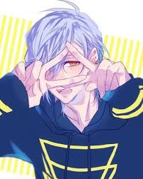 Anime Male White Hair Red Eyes Peace Handsome Anime Cute Anime Boy Cute Anime Guys