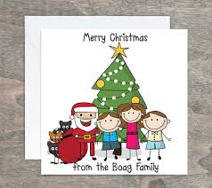 Shop our big selection of christmas card packs to send a festive greeting to all your friends and family. Stick Family Personalised Christmas Cards