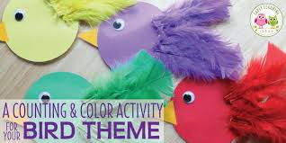 Here is one of those classic crafts that we just had to do. How To Make A Counting Color Activity For Your Bird Theme Early Learning Ideas