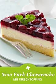 New York Cheesecake Mit Kirschtopping Rezept Thermomix Rezepte Kasekuchen Mit Kirschen Thermomix Backen