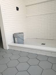 Thin Subway Tile Gray Floor Hexagon Tiles From Tile Shop Hexagon Tile Bathroom Floor White Subway Tile Shower Grey Bathroom Tiles
