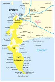 Map Of The Cape Peninsula In Cape Town South Africa South Africa Travel Cape Town South Africa Southern Africa