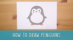 Click here to save the tutorial to pinterest! How To Draw A Cute Penguin Easy Things To Draw Youtube